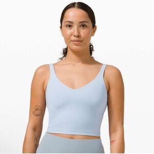 Lululemon Align Crop Tank Size 6 Blue Linen